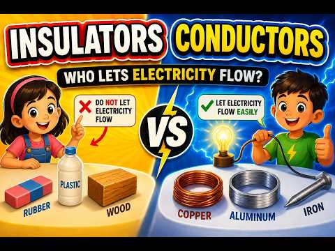 Conductors vs Insulators — What's the Difference? ⚡