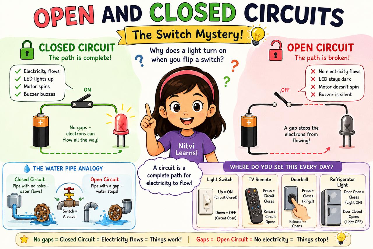 Open and Closed Circuits — The Switch Mystery!
