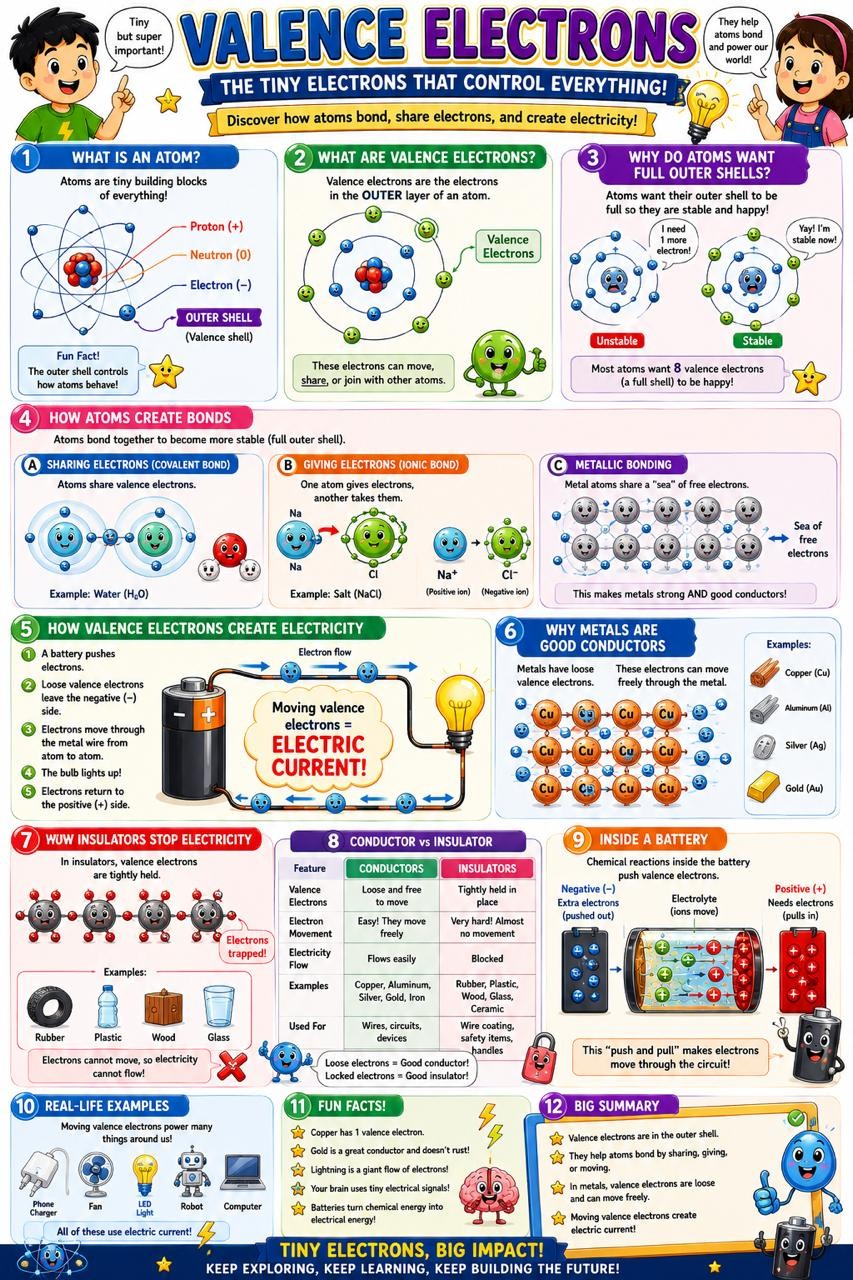 Valence Electrons — The Outer Shell Superstars! ⚡